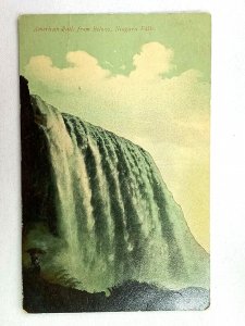 Vintage Postcard 1910's American Fall from Below Niagara Falls NY New York
