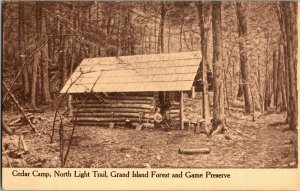 Cedar Camp North Light Trail Grand Island Forest & Game Preserve MI Postcard J65