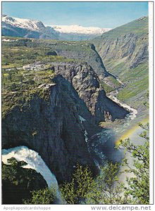 Norway Voringsfossen Waterfalls Mabodalen Valley