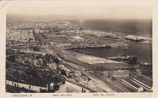 Spain Barcelona Vista Del Port 1931 Photo