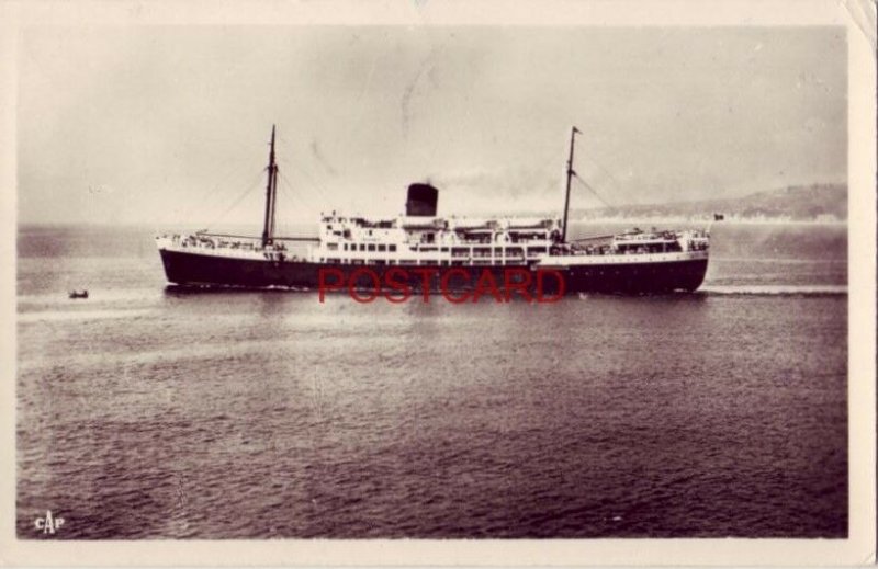 RPPC - LA CORSE, COMPAGNIE GENERALE TRANSATLANTIQUE - Le Commandant Quere 1950