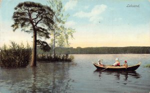 L070 Sweden 1910 Leksand boat postcard