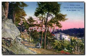 Postcard Old Peira Cava path Peter Plate and hotels