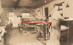 MO, Aurora, Missouri, RPPC, Menace Newspaper Job Printing Dept, Anti-Catholic