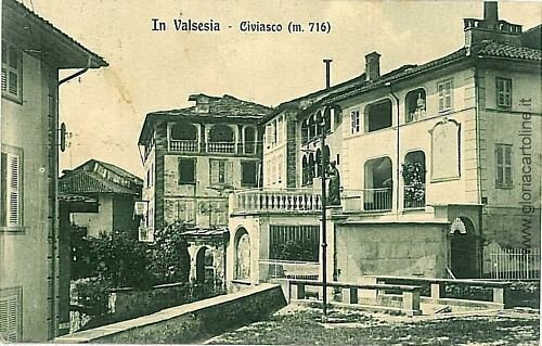 09744 VINTAGE POSTCARD - VERCELLI: VALSESIA - CIVASCO-