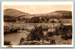 RPPC  Logan  Utah   Lower Dam    Photo  Postcard  c1920