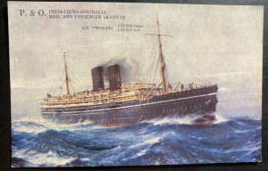 Mint picture postcard SS Mooltan India China Australia Mail & Passenger Service