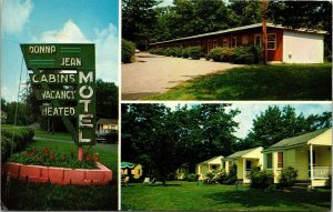 Donna Jean Motel Cabins Hampton NH New Hampshire Cottages Multi View Postcard 