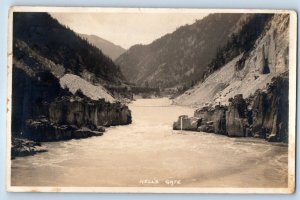 Banff Alberta Canada Postcard Hell’s Gate Byron Harmon c1920's RPPC Photo