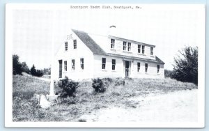 SOUTHPORT, Maine ME ~ SOUTHPORT YACHT CLUB c1950s Lincoln County Postcard