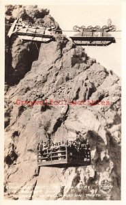 NV, Boulder Dam, Hover Dam, Nevada, Cable Way Going On Shift, Frashers, RPPC