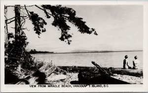 Miracle Beach Vancouver Island BC British Columbia 1950s Gowen RPPC Postcard G15
