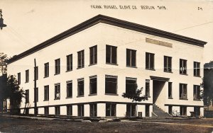 G34/ Berlin Wisconsin RPPC Postcard c1910 Frank Russel Glove Factory