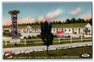 c1950's Highway 301 North of Town Elm City North Carolina NC Postcard
