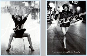 2 Postcards TINA TURNER Advertising HANES HOSIERY Sexy Stockings 1996 ~ 4x6