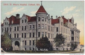 Exterior,  St. Mary's Hospital,  Oshkosh,  Wisconsin,  PU_00-10s