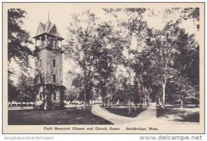 Massachusetts Stockbridge Field Memorial Chimes And Church Green