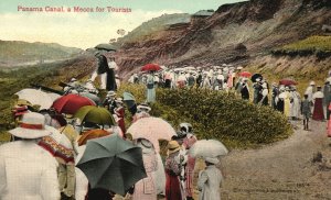 Vintage Postcard 1910's View of Panama Canal a Mecca for Tourists