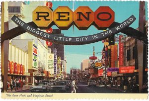 Reno Nevada Virginia Street & Reno Arch Casinos & Loan Office 4 by 6
