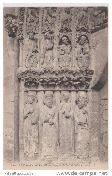 Detail du Porche de la Cathedrale, Angers, Maine et Loire, France Pre-1907