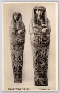Egyptian Coffins of Menkheperre Metropolitan Museum RPPC Postcard L50