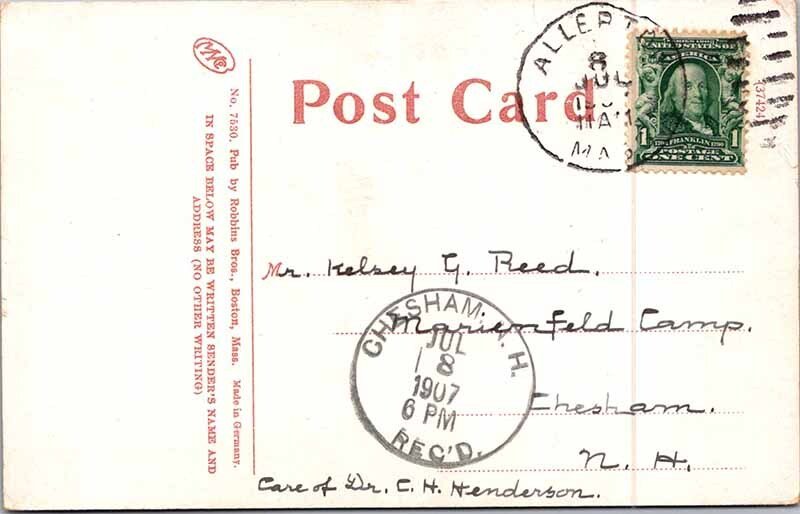 Postcard LIGHTHOUSE SCENE Boston Massachusetts MA AM6885