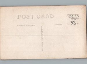 RPPC Postcard Boulder City Hoover Dam Shift Workers People Mover c1935