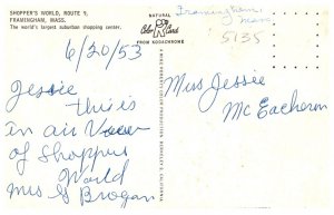 Massachusetts  Framingham  Shopper's World  , Bird's Eye View