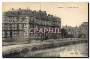 Old Postcard Verdun Military Circle