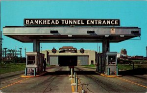 Eastern Entrance to Bankhead Tunnel Mobile AL Vintage Postcard H64