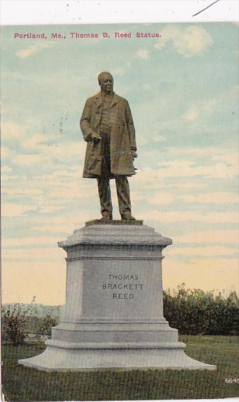 Maine Portland Thomas B Reed Statue 1912