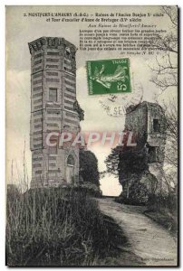 Postcard Ancient Ruins De Montfort Lamaury I & # 39Ancien Keep and tower & # ...