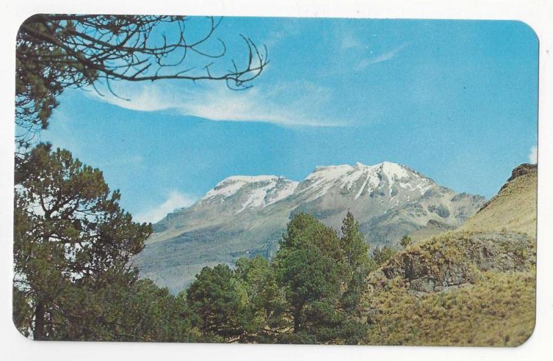 Mexico Ixtaccihuatl Volcano Mountain Vintage Postcard