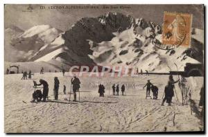 Old Postcard of Sports & # 39hiver Ski Luchon Superbagneres The games & # 39h...