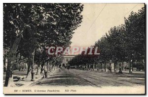 Postcard Old Nimes Avenue Feucheres