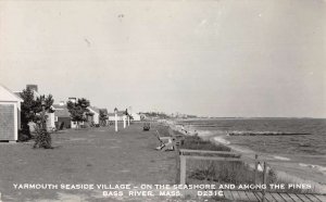 Bass River Massachusetts Yarmouth Seaside Village Real Photo Postcard AA31155