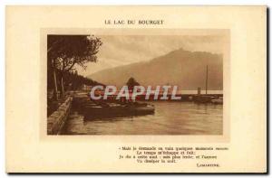 Old Postcard Lac Du Bourget