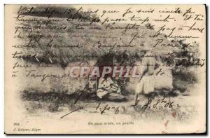 Old Postcard In Arab countries a foxhole