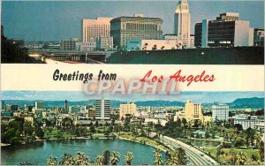 Postcard Modern Gretings From Los Angeles California