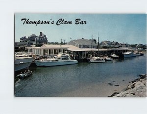 Postcard Thompson's Clam Bar, Wychmere Harbor, Harwich Port, Massachusetts