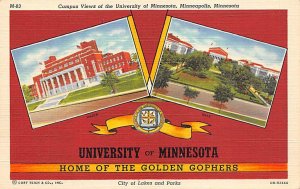 University of  Home of Golden Gophers Minneapolis,  MN