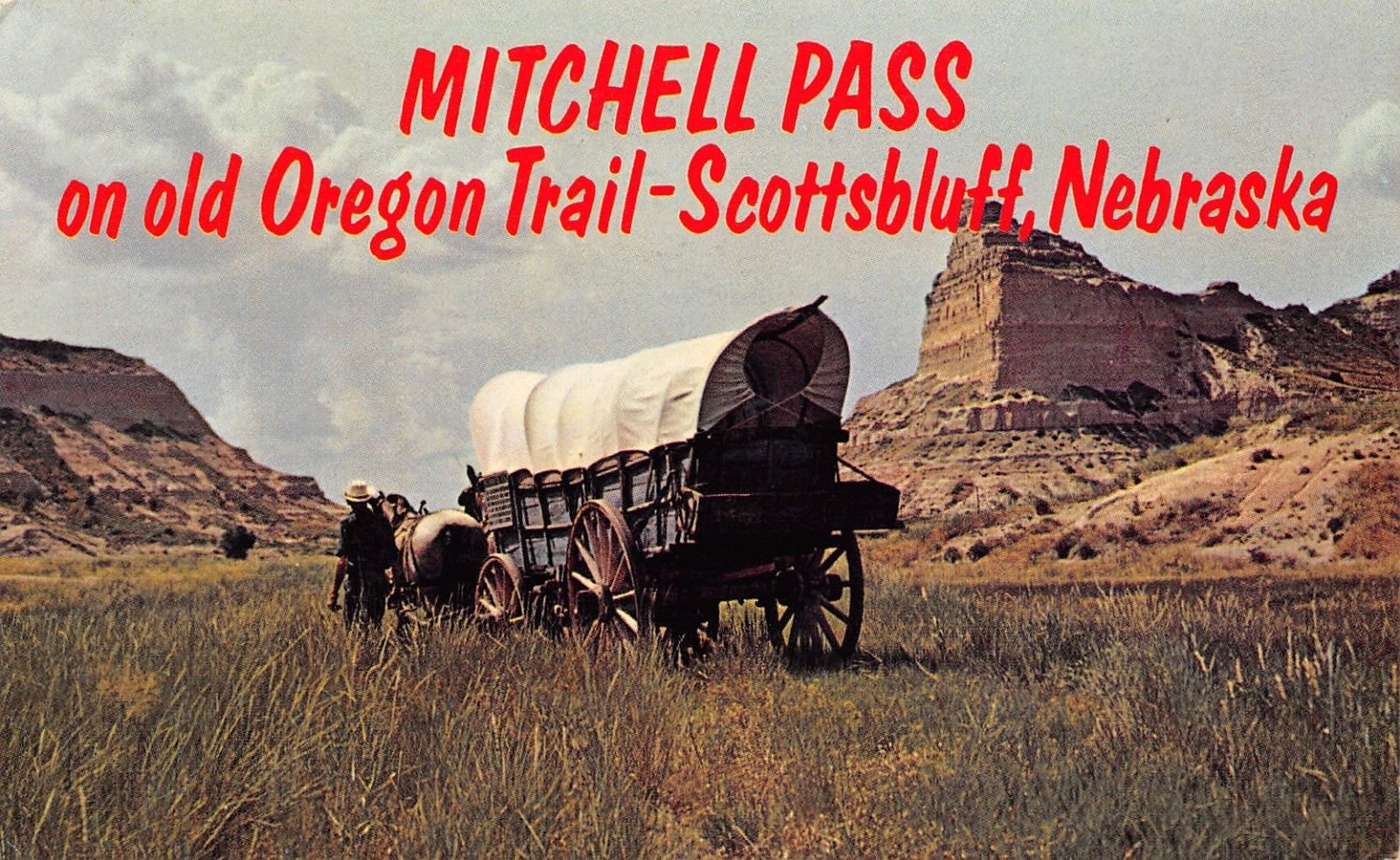Scotts Bluff NEConestoga Wagon Reenacts Oregon Trail Ride Mitchell