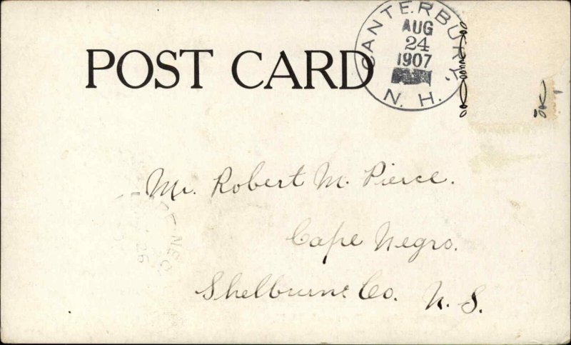 Penacook NH Fire Engine House Station c1905 Postcard