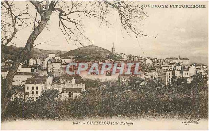 Postcard Old Picturesque Auvergne Chatelguyon Poelique