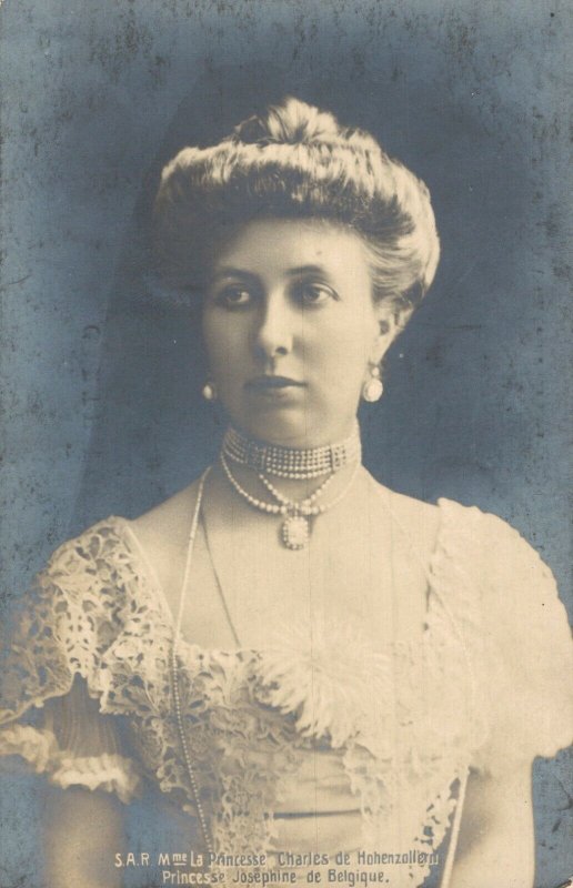 Princesse Charles de Hohenzollern Princes Josephine of Belgium RPPC 06.86