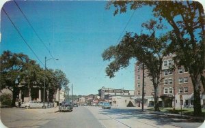 Avalon Hotel Broadway autos Post Office Waukesha Wisconsin Postcard Cook 7779