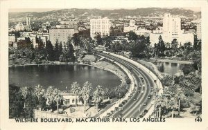 Postcard RPPC California Los Angeles Wilshire MacArthur Park #140 23-23-2046 