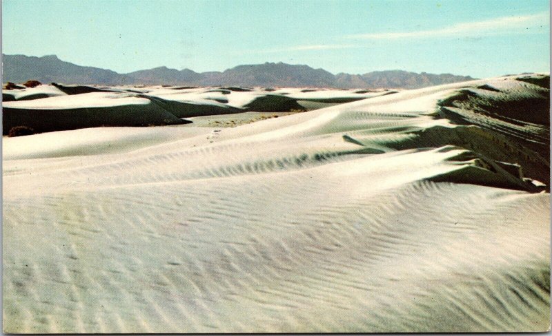 Vtg Southern New Mexico NM White Sands National Monument 1970 View Postcard