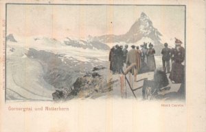 GORNERGRAT UND MATTERHORN SWITZERLAND MONT CERVIN POSTCARD (c. 1900)