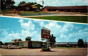 Postcard Grimes Motel and Restaurant U.S. Highway 231 South in Troy, Alabama